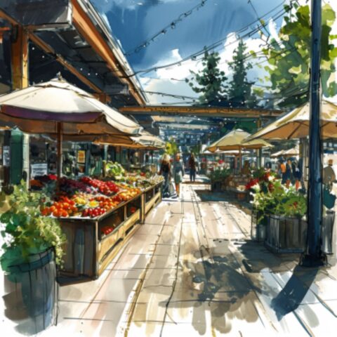 Bastion Square Market in Victoria