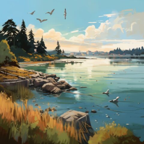 Esquimalt Lagoon in Victoria