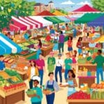 Moss Street Market in Victoria