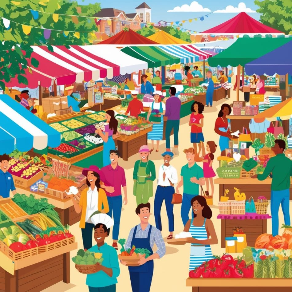 Moss Street Market in Victoria