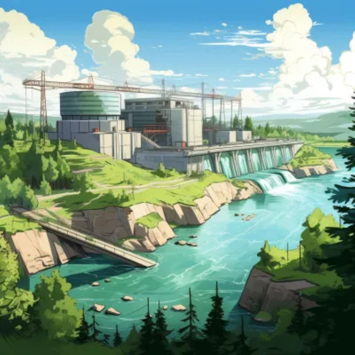 Rapides‑Farmer hydropower generating station in Gatineau
