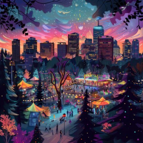 The Night Light festival in Calgary