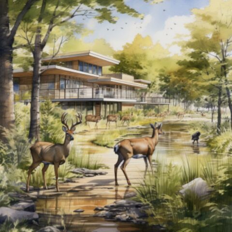 White-Tail Deer Interpretation Centre in Gatineau