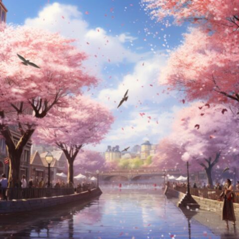 annual cherry blossom spectacle in Victoria