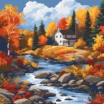 the beautiful autumn scenery in Gatineau