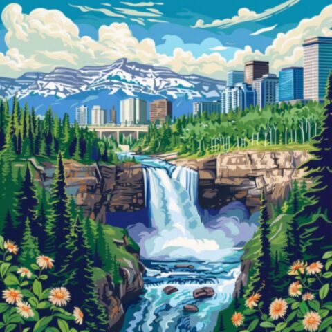 waterfalls in Calgary